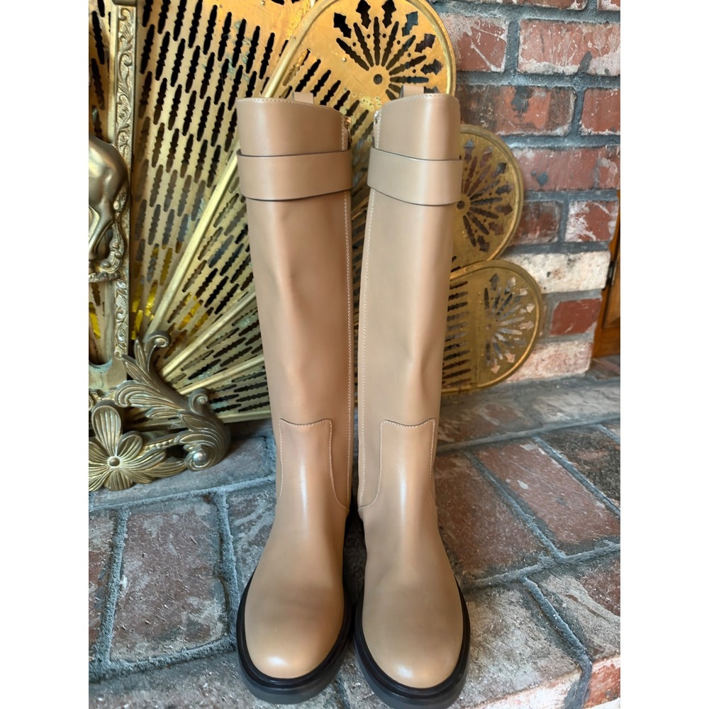 Tory Burch Double T Utility/Riding Boot Knee High Sz 7